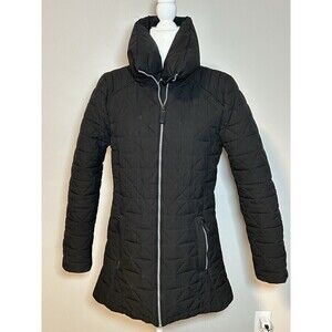 Marc New York Puffer Jacket Black with Pockets High Neck Medium